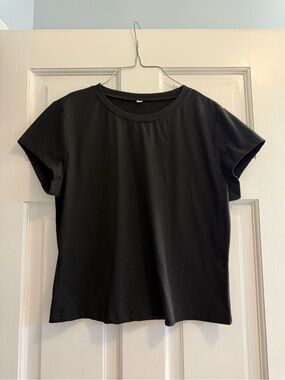 Classic Black Crewneck Women's Tee